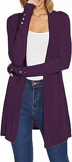 Spicy Sandia Women's Cardigan Sweaters Long Dressy Casual Lightweight Open Front Knit Cardigans for Spring Early Fall