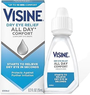 Dry Eye Relief All Day Comfort Lubricant Eye Drops for Up to 10 Hours of Comfort, Dry Eye Drops with Polyethylene Glycol, 0.5 fl. oz