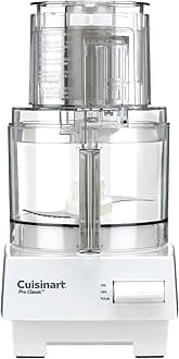 Cuisinart 7 Cup Food Processor, 600-Watt Motor, White, DLC-10SYP1