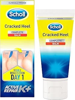 Scholl Cracked Heel Repair Cream Active Repair K+, 60 ml (Pack of 1)
