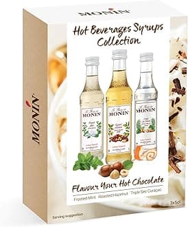 Monin Premium Hot Beverages Syrup Gift Set 3x5cl - Amazon Exclusive