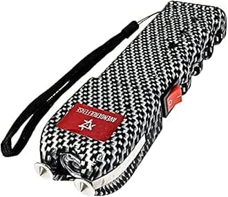 Stun Gun for Self Defense with LED Flashlight Protection Device for Women (ADS-10)