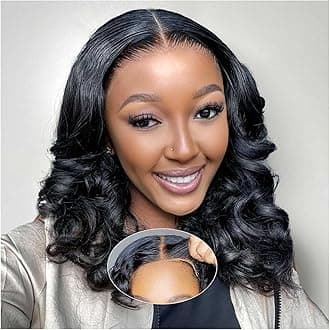 BOB Wig Human Hair 5X5 HD Lace Closure Wig 200% Density Body Wave Wig Wear And Go Glueless Human Hair Wigs For Black Women Pre Plucked 5 5 Closure Glueless BOB Wigs 14 Inch