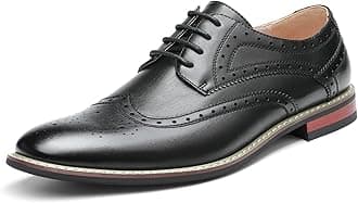 Mens Dress Oxfords Shoes, Men's Lace-ups Ghillie Brogues Formal Shoes, Men in Smart Casual, Wedding, Boss, Work, Business