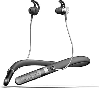 Audio ZCharge Bluetooth Earphones with 40H Playtime, Dual Pairing Neckband, Zen™ ENC Mic, Type-C Fast Charging (10Mins=15Hrs), Biggest 14.2mm Bass Driver IPX5 Premium Silicone Neck band(Black)