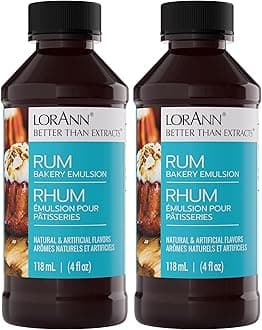 LorAnn Rum Bakery Emulsion, 4 ounce bottle (Pack of 2)