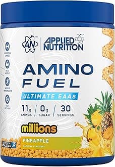 Applied Nutrition Amino Fuel - Amino Acids Supplement, EAA Essential Amino Acids Powder, Muscle Fuel & Recovery (390g - 30 Servings) (Pineapple)