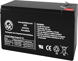 AJC Battery Compatible with Uenjoy 2 Seats Kids Car Racer 12V 7Ah Ride-On Toy Battery