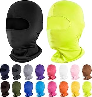 Pukavt 2-6 Pack Balaclava Face Mask, Ski Mask for Men Women, UV Protection Windproof Scarf for Motorcycle Snowboard Cycling