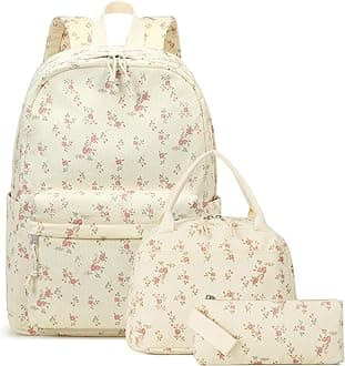 BLUBOON School Backpack Teens Girls Boys Kids School Bags Bookbag with Lunch bag pencil pouch …