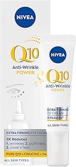 NIVEA Q10 Anti-Wrinkle Power Firming Eye Cream (15ml), Anti-Wrinkle Skincare for Eliminating Fine Lines and Dark Circles, Nourishing Eye Cream for Softer, Smoother Skin