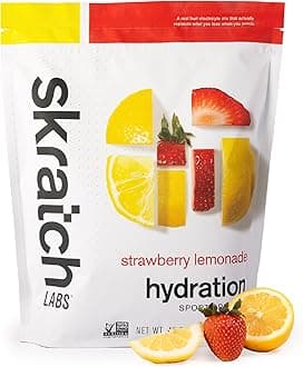 Skratch Labs Hydration Sports Drink Mix – Real‑Fruit Electrolyte Powder for Fast Hydration & Endurance | Strawberry Lemonade | 60 Servings | Vegan, Non‑GMO, Clean Ingredients