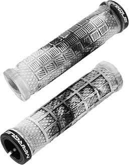 MARQUE Grapple MTB Grips - Mountain Bike Grips with Single Lock On Collar for Handlebar, for BMX, E-Bike, Scooter, Beach Cruiser & Most Adult Bicycle Handlebar, Anti-Slip & Comfortable