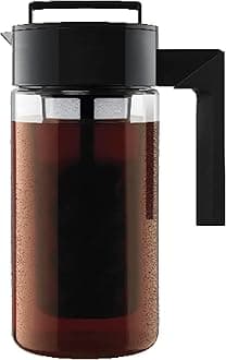 Patented Deluxe Cold Brew Coffee Maker, 1 qt, Black