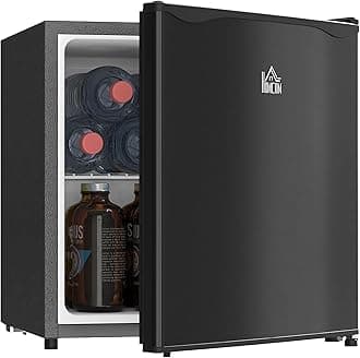 Mini Freezer Countertop, 1.1 Cu.Ft Compact Upright Freezer with Removable Shelves, Reversible Door for Home, Dorm, Apartment and Office, Black