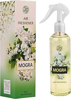 Mogra Air Freshener - 250ml | Refreshing Room Spray | Invigorating Aromatherapy for a Wave of Freshness