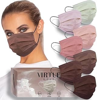 VIRTUE CODE Balance Face Masks - Soft 3 Ply Comfort Disposable Face Masks
