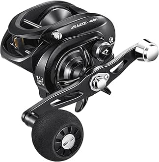 Piscifun Alijoz 400 Baitcaster Fishing Reel, 38Lbs Max Drag Aluminum Alloy Frame Baitcasting Reel, Available in 6.6:1/8.1:1 Gear Ratio, Freshwater and Saltwater Low Profile Casting Reel for Musky