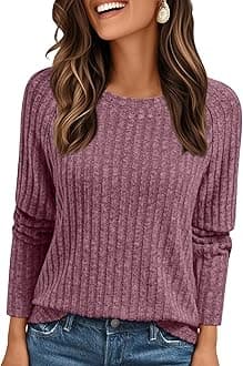 AUTOMET Womens Long Sleeve Shirts Fall Fashion Tops 2025 Crewneck Dressy Sweaters Tunic Winter Clothes Casual Outfits