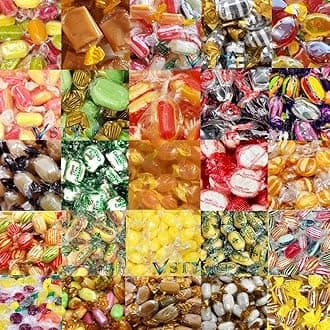 VSTAR Pick & Mix Sweets Retro Candy Sweets Assorted Wrapped Sweets - Random Mixed Wrapped Sweets (250g)