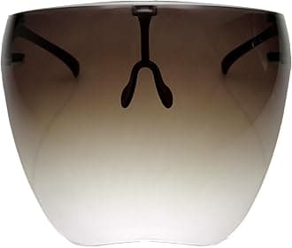 zeroUV - Protective Face Shield Full Cover Visor Glasses/Sunglasses (Anti-Fog/Blue Light Filter) (Smoke/Fade)