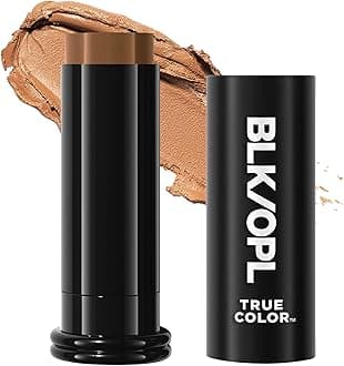 BLK/OPL Skin Perfecting Foundation Stick, True Color - SPF 15 Buildable & Blendable Face Foundation Makeup with Matte Finish - Full Coverage, Color Correcting & Sculpting - Hypoallergenic, Nutmeg
