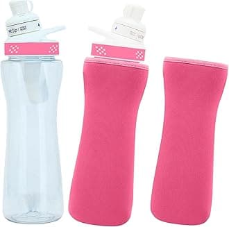 2Pcs Sleeve Compatible with 32oz Cirkul Water Bottle, Neoprene Insulated Water Bottle Cover for Retaining Temperature (Pink)