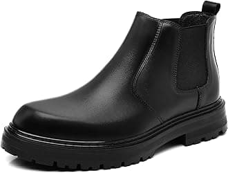 Holy dove Mens Chelsea Boots Leather Ankle Boots forMen Classic Stylish Slip On Dress Boots for Casual FomalWear