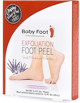 Baby Foot Original Exfoliation Foot Peel - For Rough Cracked, Dry Feet, Dead Skin Removal - Foot Peeling Mask for Baby Soft Feet - Spa Experience at Home & Gift Ideas - Lavender Scented