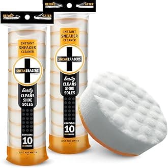 SneakERASERS Sole and Sneaker Cleaner | Premium | Disposable | Double-Sided Sponge for Cleaning & Brightening Shoe Soles