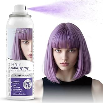 SEVICH Temporary Hair Color Spray Purple, Instant Hair Color Application, Hair Dye for Men & Women, Natural Looking,Quick Drying, Non-Sticky, Long-Lasting No Fading, 100mL