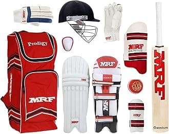 Cricket Kit Grand Edition (Genius) VK-18 Virat Kohli Complete Kit | Full Cricket Set for Kids Boys Youth 8-12 Years | Junior Cricket Kit Size 4 No with Bat Pads Gloves Helmet