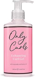 Only Curls Enhancing Curl Gel, 250ml, Curly Hair Product, Curl Enhancer & Frizz-Control, Lightweight Styling Gel, Medium Hold, Soft, Defined, Frizz-Free Curls, Cast-Free, For All Curly Hair Types