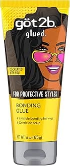 got2b Glued Bonding Glue, 6 Fl Oz, Invisible Wig Glue with Long-Lasting Hold, Dermatologist-Tested and Scalp-Friendly Formula with Pro-Vitamin B5, Easy Removal