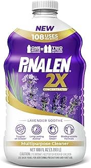 PINALEN 2X Max Aromas Concentrated Multipurpose Cleaner - Lavender Soothe Scent - 108 fl oz - All Purpose Cleaner for Kitchen, Bathroom, Floors & Outdoors