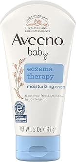 Eczema Therapy Moisturizing Cream, Natural Colloidal Oatmeal & Vitamin B5, Baby Cream for Dry, Itchy, Irritated Skin Due to Eczema, Paraben- & Steroid-Free, 5 fl. oz