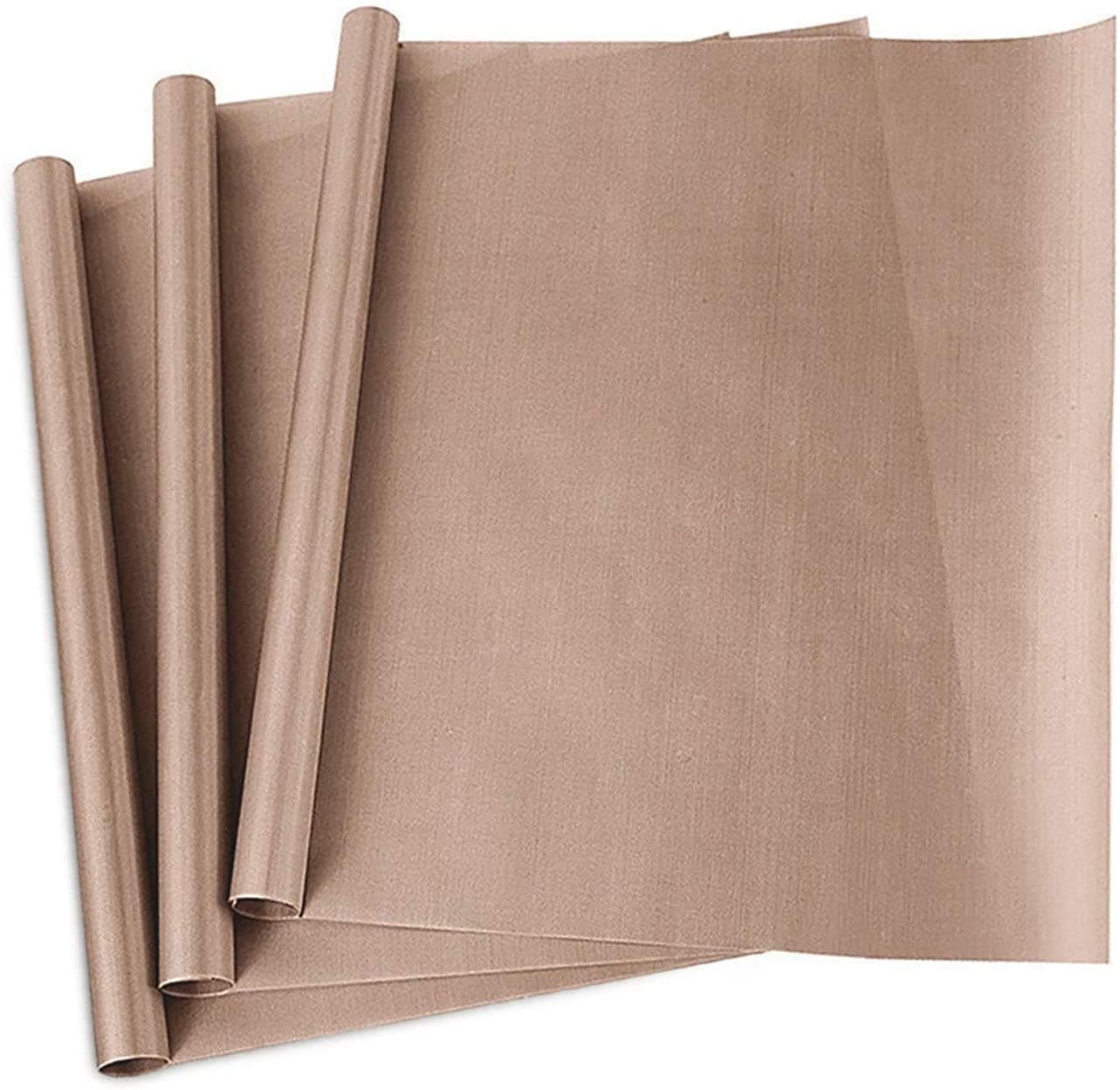 3 Pack Ptfe Teflon Sheet For Heat Press Transfer Sheet Non Stick 16 X 24" Heat Transfer Paper Reusable Heat Resistant Craft Mat - Small