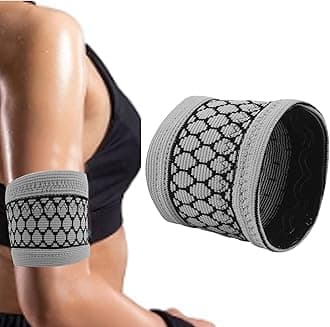 Diabetic Sensor CGM Arm Band Insulin Pod Monitoring Systems Protective Cover Compatible with The Freestyle Libre, Dexcom for Sports & Daily Use Gray (XL)