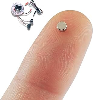 PingaOcultoSpy Earpiece Wireless Earphones Invisible Hidden Mini Headset Exam for Phone with Microphone - Secret Earphone Micro Listening Device Hearing in Ear Cheating Earbuds (Spy Earpiece Nano)