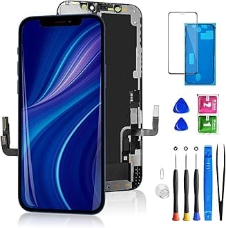 for iPhone 12/12 pro Screen Replacement Kit Black 6.1 Inch 3D Touch Digitizer Display LCD Screen Replacement Glass with Repair Tools Set for A2172, A2402, A2403, A2404
