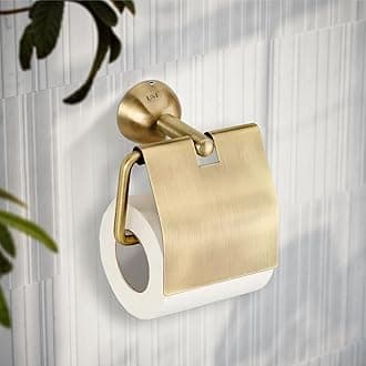 - USF Bath Accessories Toilet Paper Roll Holder for Wash Area, 304 Stainless Steel Toilet Paper Stand in Bathroom, Toilet Tissue Roll Holder for Bathware (Antique, Torin)