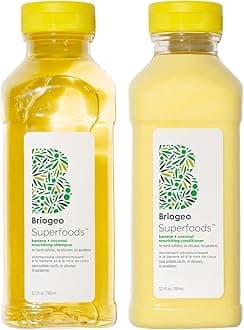 Superfoods Banana + Coconut Hair Pack, Replenish Dull, Dry Hair and Supports Healthy Hair and Scalp, Moisturizing for All Hair Textures, Hydrating Cleanse, Vegan, Cruelty-Free, 2 x 12.5 fl oz