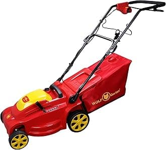 Wolf-Garten 18BKMJL2650 1800W 3500 RPM Electric 3-in-1 Lawn Mower, 16"(40cm) Winged Blade, Max. Mowing Area 450 Metre Square, 45L Grass Catcher Capacity,Soft Grip Handle, Cable Not Included, A 400 E