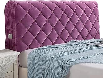 Headboard Covers Slipcover, Stretch Bed Headboard Covers, Small Square Jacquard Dustproof Protector Cover for Upholstered Headboard (Milk White, Queen Headboard Length ( Color : #27 , Size : Cal king: