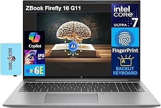 HP ZBook Firefly 16 G11 AI Mobile Workstation 16.0" IPS FHD+ Display (Intel Core Ultra 7 155U, 32GB DDR5, 2TB SSD, Copilot, Backlit KB, Fingerprint, 2 Thunderbolt 4, Win11P) w/DKZ USB Port Expander