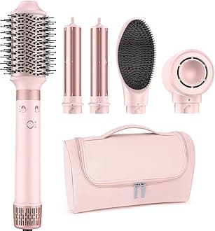 5-in-1 Premium Hair Styler, 110000 RPM to Accelerate Drying, Automatic Curling & Straightening, Heat-Protected Styling