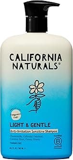 Light & Gentle Hair Shampoo for Sensitive Scalp with Aloe Vera, Hydrating, Vegan, Natural, Cruelty, Silicone, Paraben, and Sulfate Free, for Women & Men, All Hair Types, 16.5 fl oz