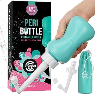Peri Bottle - Postpartum and Perineal Care - FSA HSA Eligible - Portable Hand Held Travel Bidet Sprayer for Women or Men - Handheld Jet Spray Bottle for Toilet - Pack of 1 - Blue