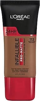 L'Oreal ParisCosmetics Makeup Infallible Pro-Matte Liquid Longwear Foundation, Brown Suede, 1 fl oz.