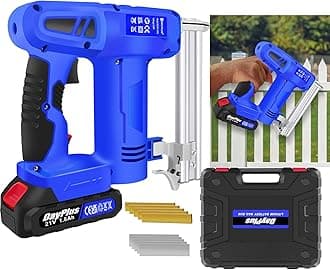 21V Cordless Brad Nailer, 2 in 1 Electric Nail Gun for Upholstery Home Improvement & Woodworking with Carry Case 1.5Ah Li-ion Battery